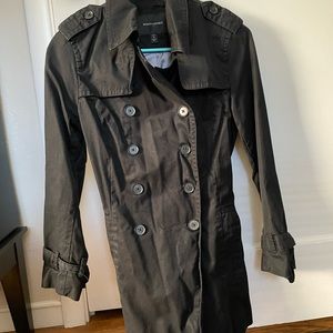 Banana Republic Black Trench Coat